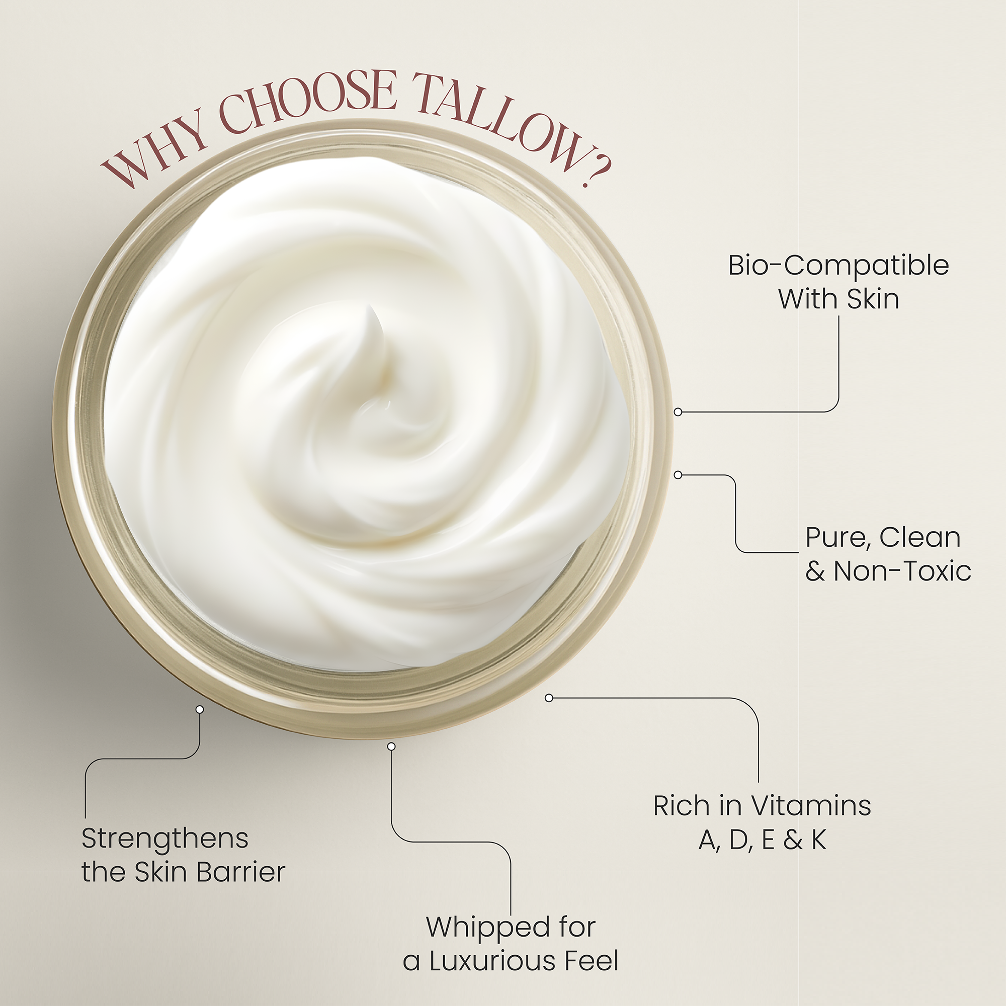 Skin Glow | Whipped Tallow Cream (frankincense) - Soft Radiance